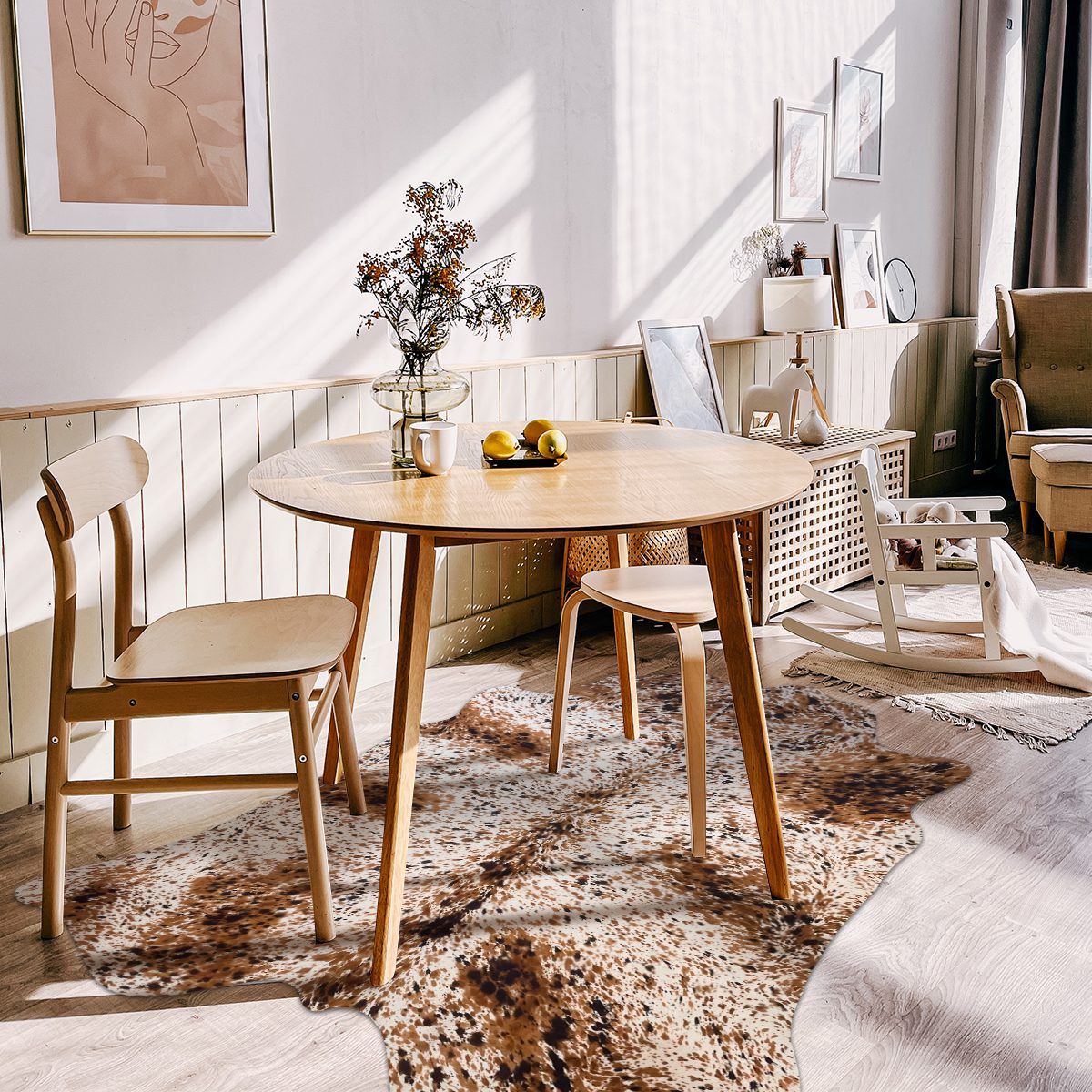 Rug size layout options for furniture arrangement