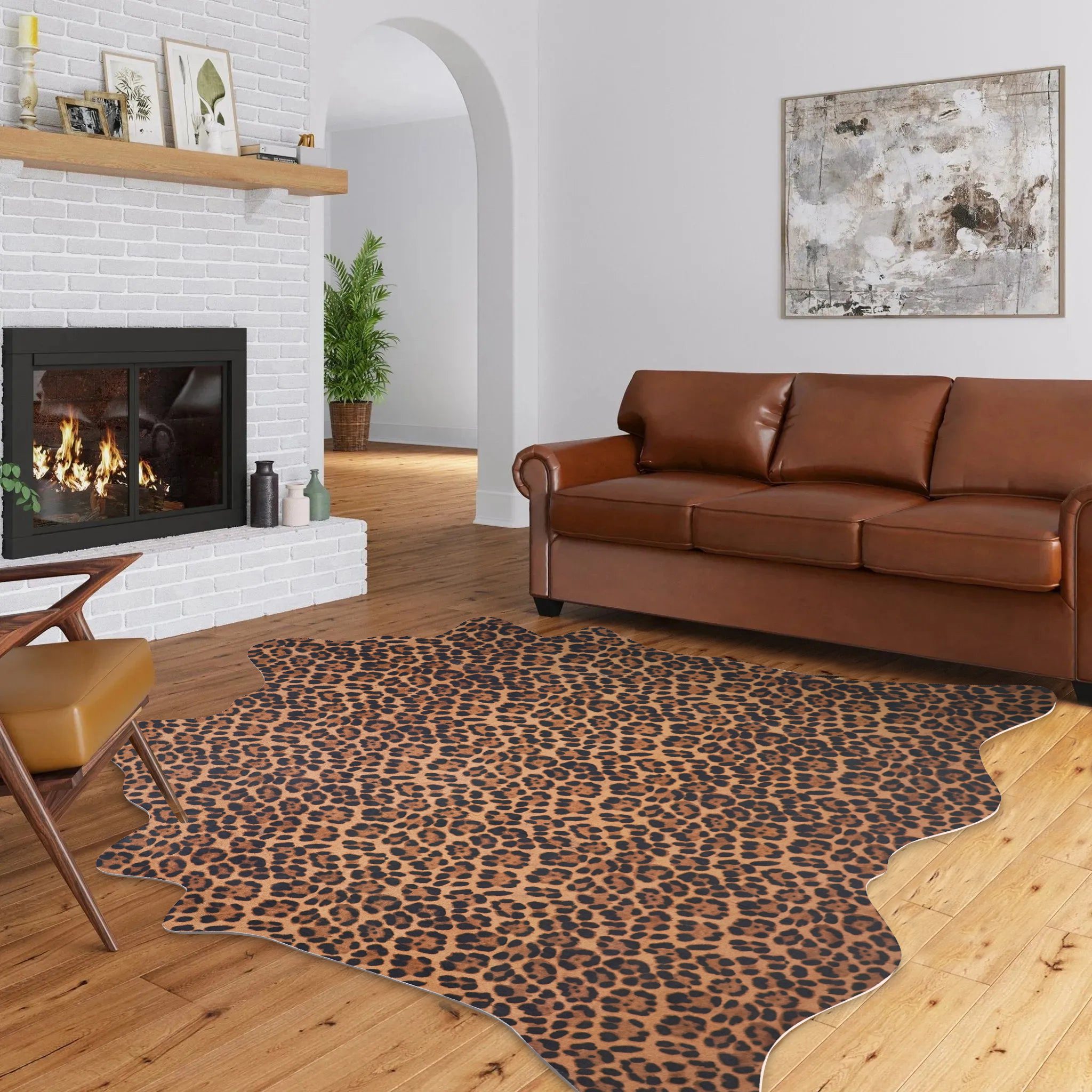 Leopard Print Rug