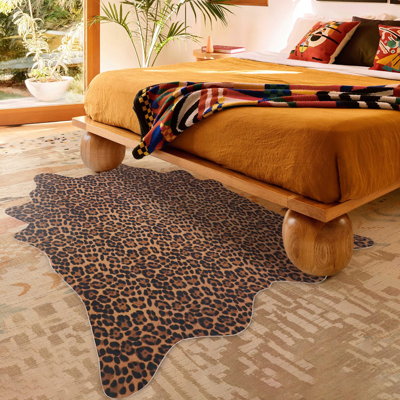 Living room ruined by a too-small rug