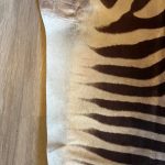 Zebra Rug Faux Leather Cowhide Animal Print Floor Mat Indoor Floor Cover Suitable For Bedroom Living Room Safari Design photo review