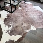 Western Style Faux Cowhide Rug Rustic Animal Rug Cute Cow Print Rug Living Room Bedroom Decorative Leather Rug Coffee Color photo review