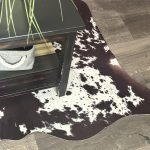 Black and White Faux Cowhide Rug Cow Pattern Western Style Home Decor Faux Fur Cowhide Area Rug For Living Room and Bedroom photo review