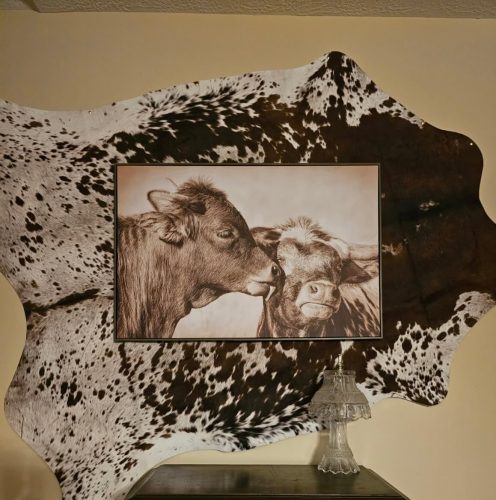 Faux Cowhide Rug Brindle Cow Rug Brindle Cowhide For Bedroom Living Room Home Office Area Carpet Western Style Decoration photo review