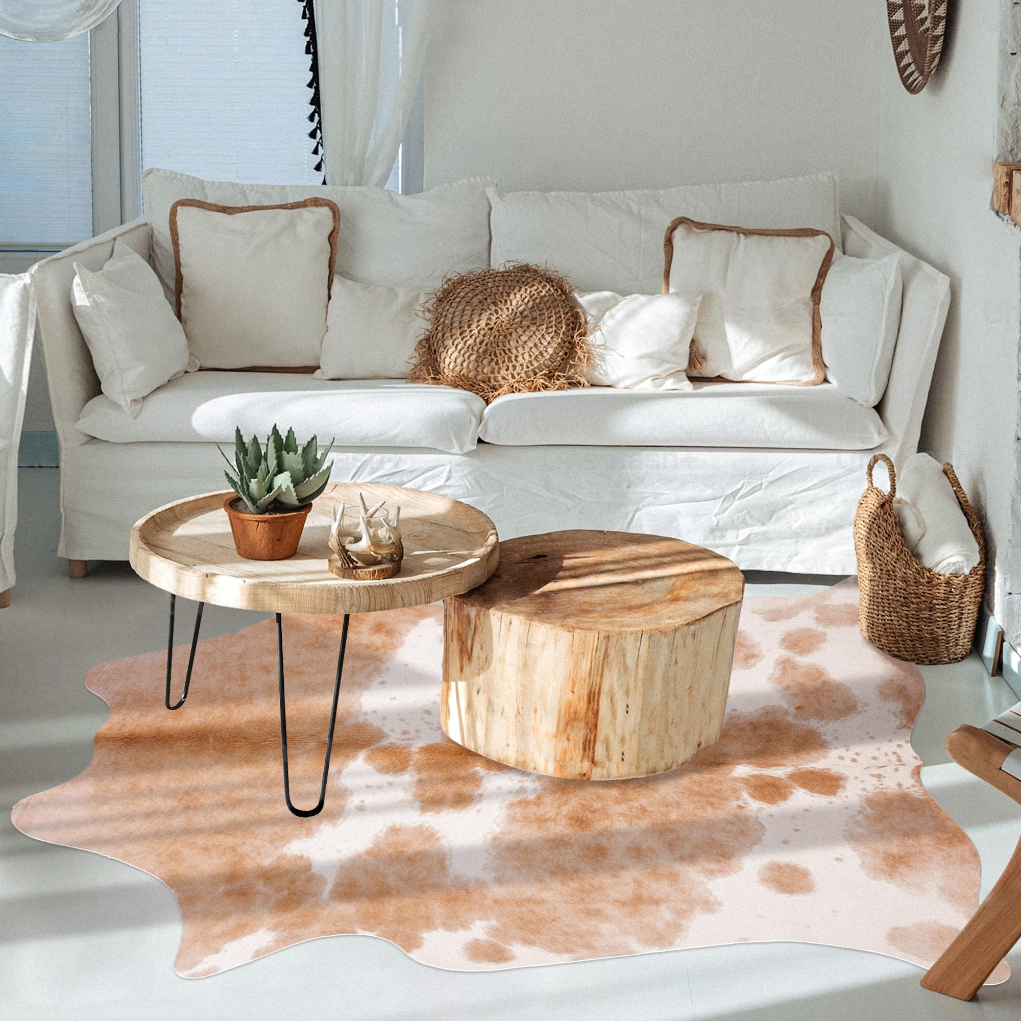 faux cowhide rug 2025 design, smart faux cowhide rug, eco-friendly faux cowhide 