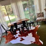 Brown And White cow skin Rug Faux Cowhide Rug Cow Print Faux Fur Rug, Living Room Bedroom Baby Room, Rustic Western Accents photo review