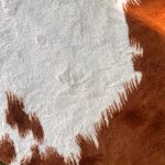 Brown And White cow skin Rug Faux Cowhide Rug Cow Print Faux Fur Rug, Living Room Bedroom Baby Room, Rustic Western Accents photo review